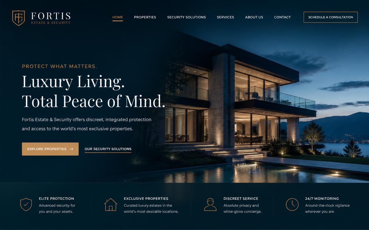 Fortis Estate & Security — Luxury Real Estate & Security